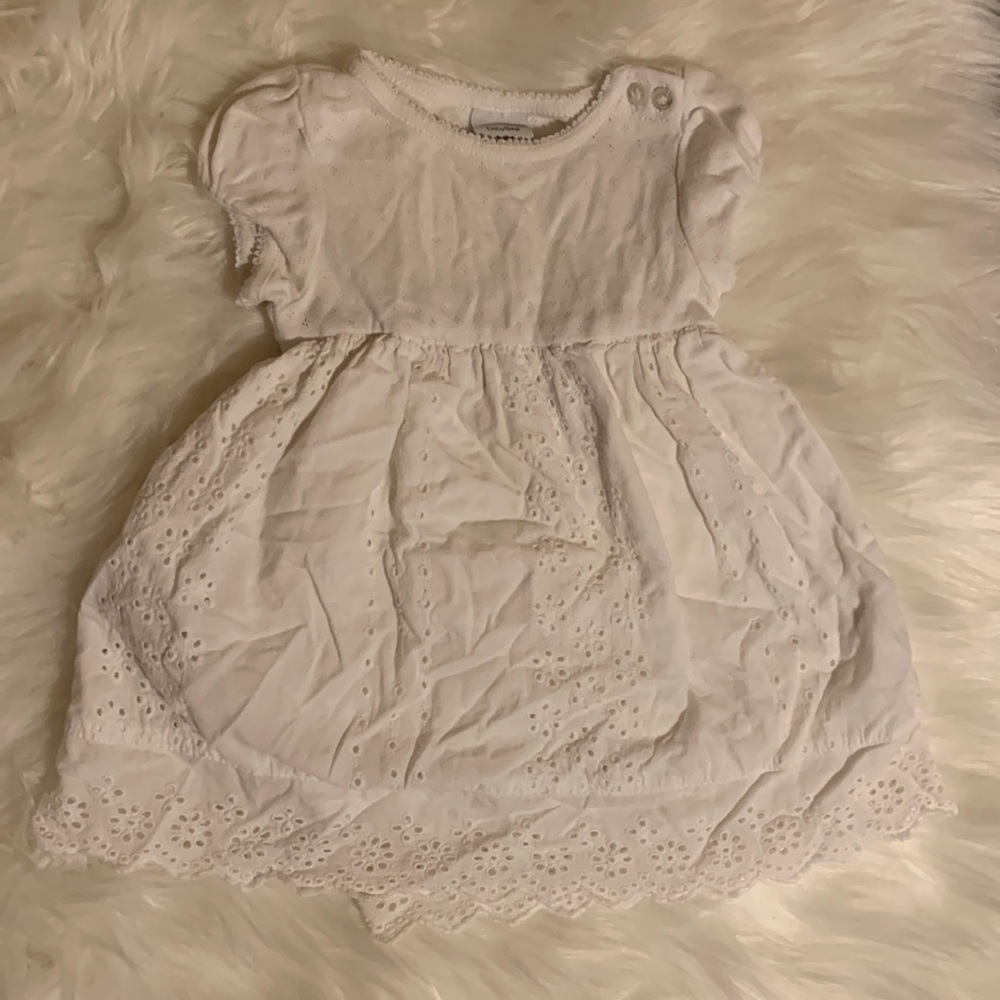 Baby Gap. 3-6M. White eyelet dress.